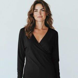 I.N.C. Women's Dolman-Sleeve Black Top Plus SZ XXL NWT